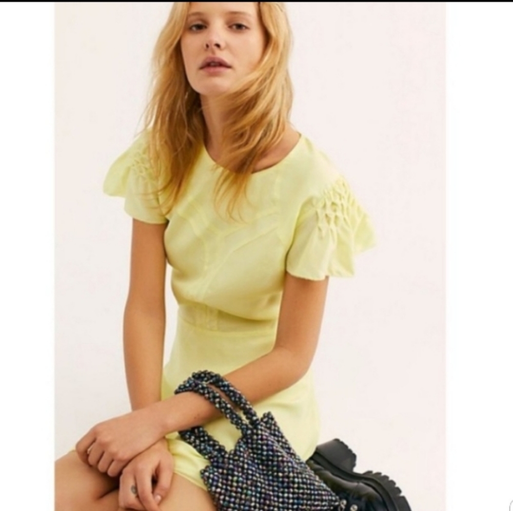 Free People Silk Mini Dress